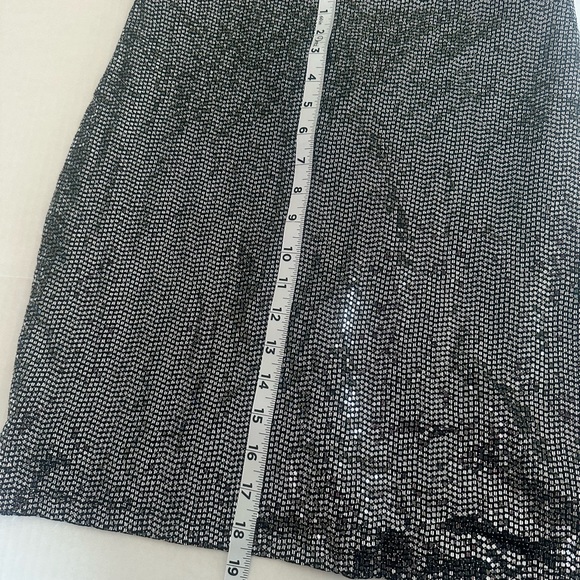 Lulus Let it glow black and silver sequin bodycon dress XL - Picture 6 of 6